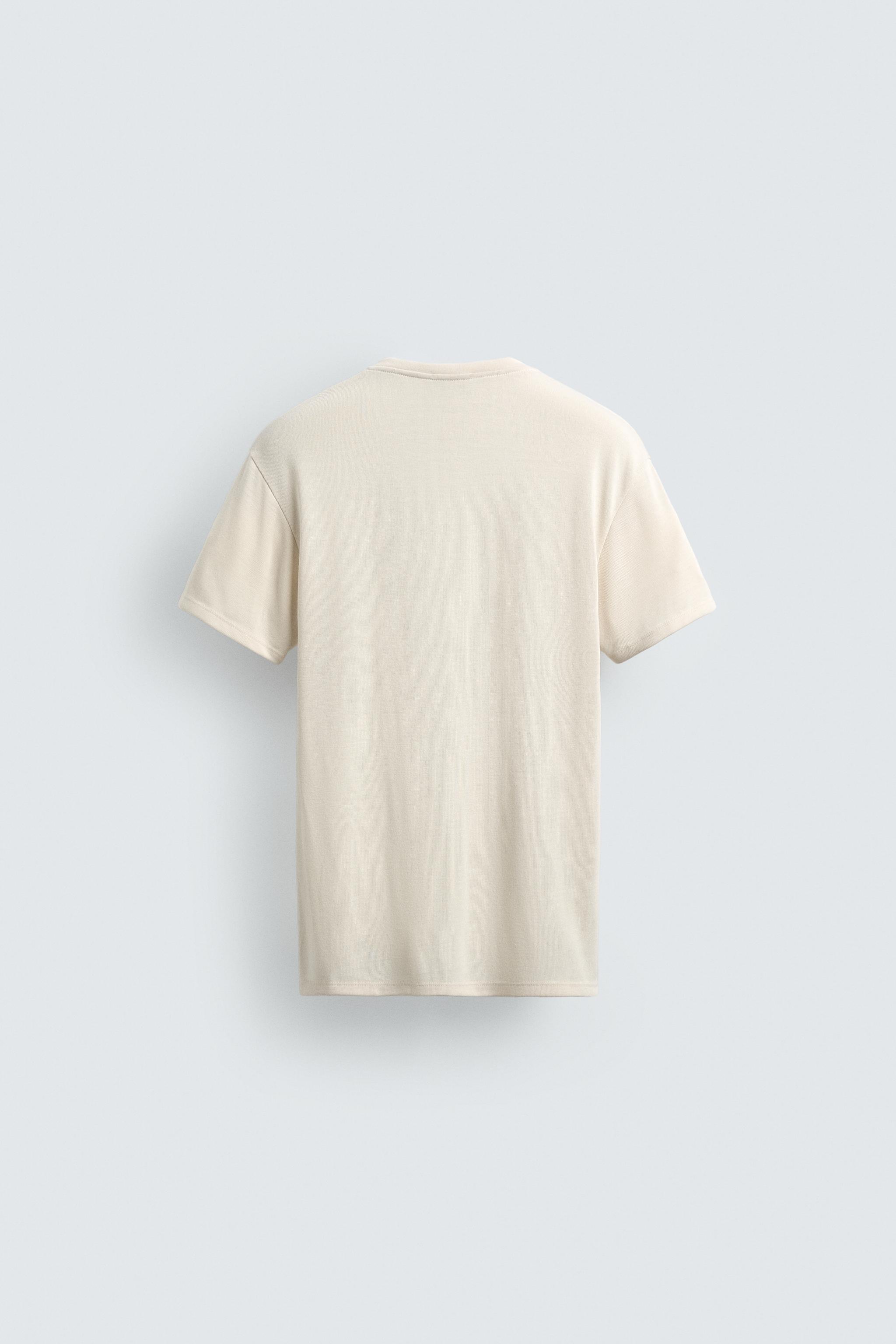 OPEN HENLEY NECK T-SHIRT